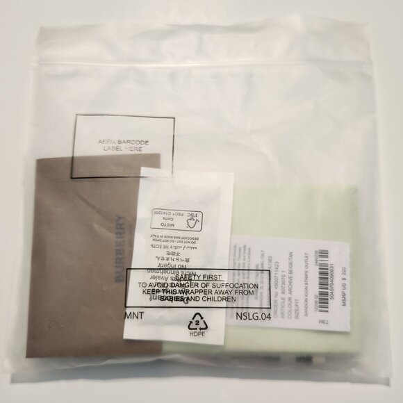 Burberry Sandon Icon Stripe Beige Tan Card Holder | Men's Gift | Unisex - Picture 8 of 8